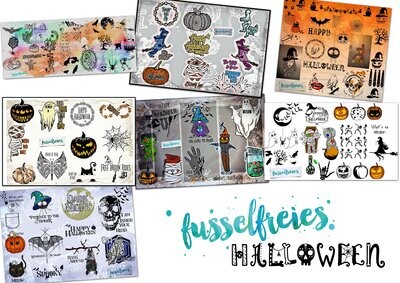 Megapack Halloween 2016-2022 Gespenstisches Vol1-Vol7 Plotterdatei DXF SVG Hexe Besen Kürbis Geist Gespenst