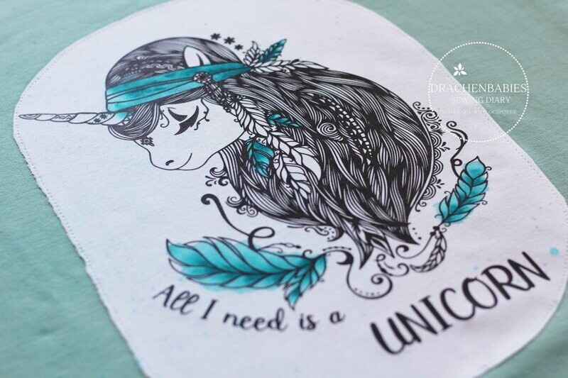 Boho EINHORN - Plotterdatei DXF SVG Mandala Unicorn Pferd Design Einhorn Kopf Mandala von Fusselfreies