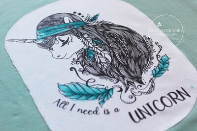 Boho EINHORN - Plotterdatei DXF SVG Mandala Unicorn Pferd Design Einhorn Kopf Mandala von Fusselfreies