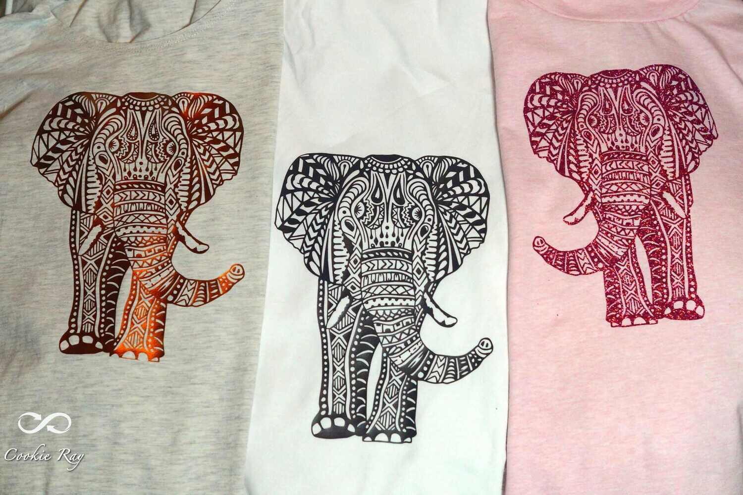 Mandala Elefant - Edition 2017 Plotterdatei DXF SVG Design Elefant Fusselfreies (aus Adventskalender 2017)