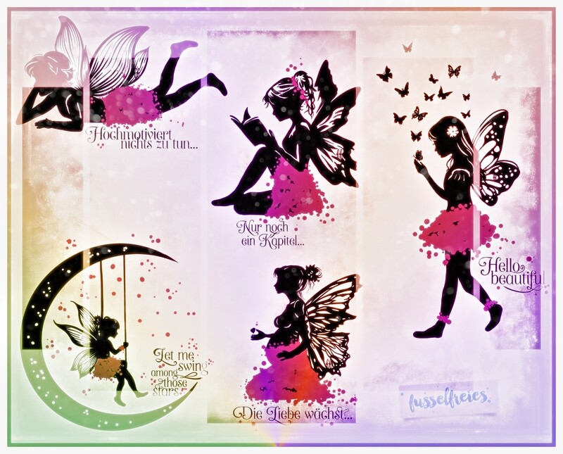 Fairy Tales Vol2 Plotterdatei DXF SVG  - Fee, Fairy, Elfe, Elfen von Fusselfreies