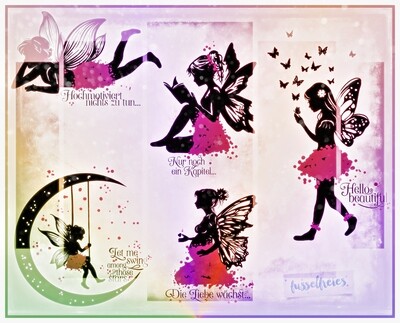 Fairy Tales Vol2 Plotterdatei DXF SVG  - Fee, Fairy, Elfe, Elfen von Fusselfreies