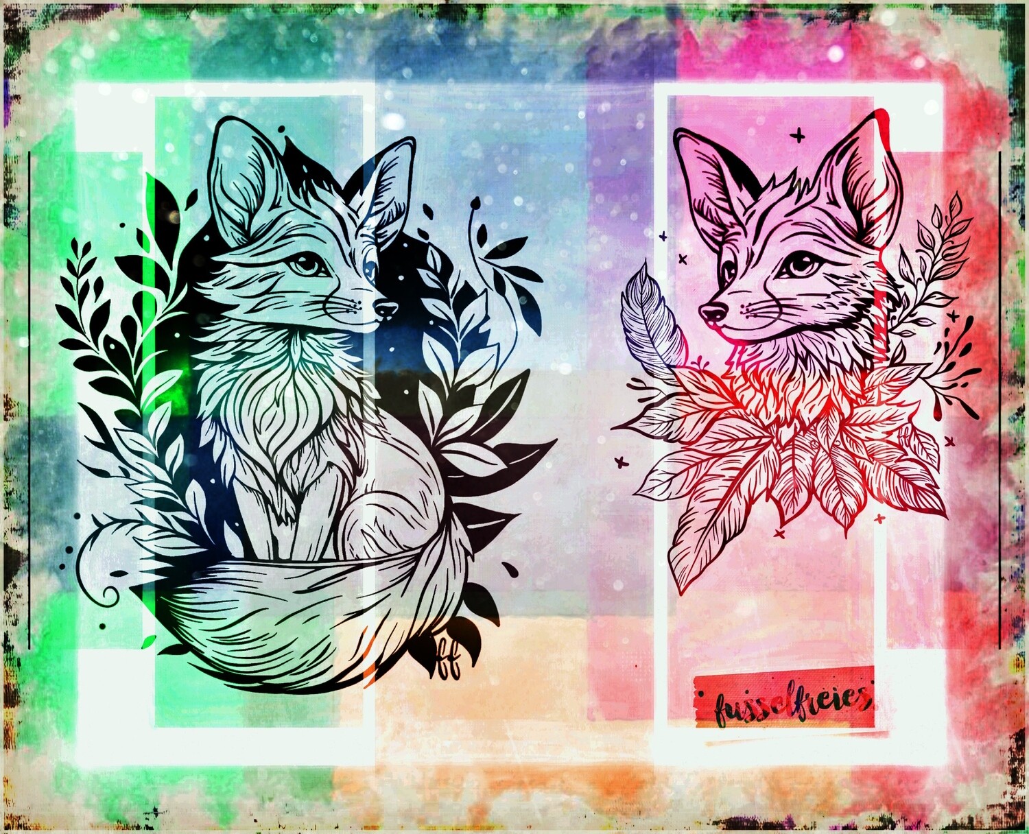 Der kleine Fuchs Vol3 - Plotterdatei Plottervorlage DXF SVG  von Fusselfreies