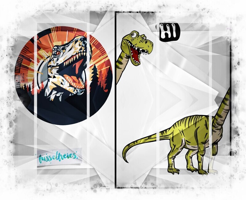 Dino Designs Vol2 - Tyrannosaurus Rex ( T-Rex ) &amp; Brontosaurus Plotterdatei DXF SVG Dinosaurier  von Fusselfreies