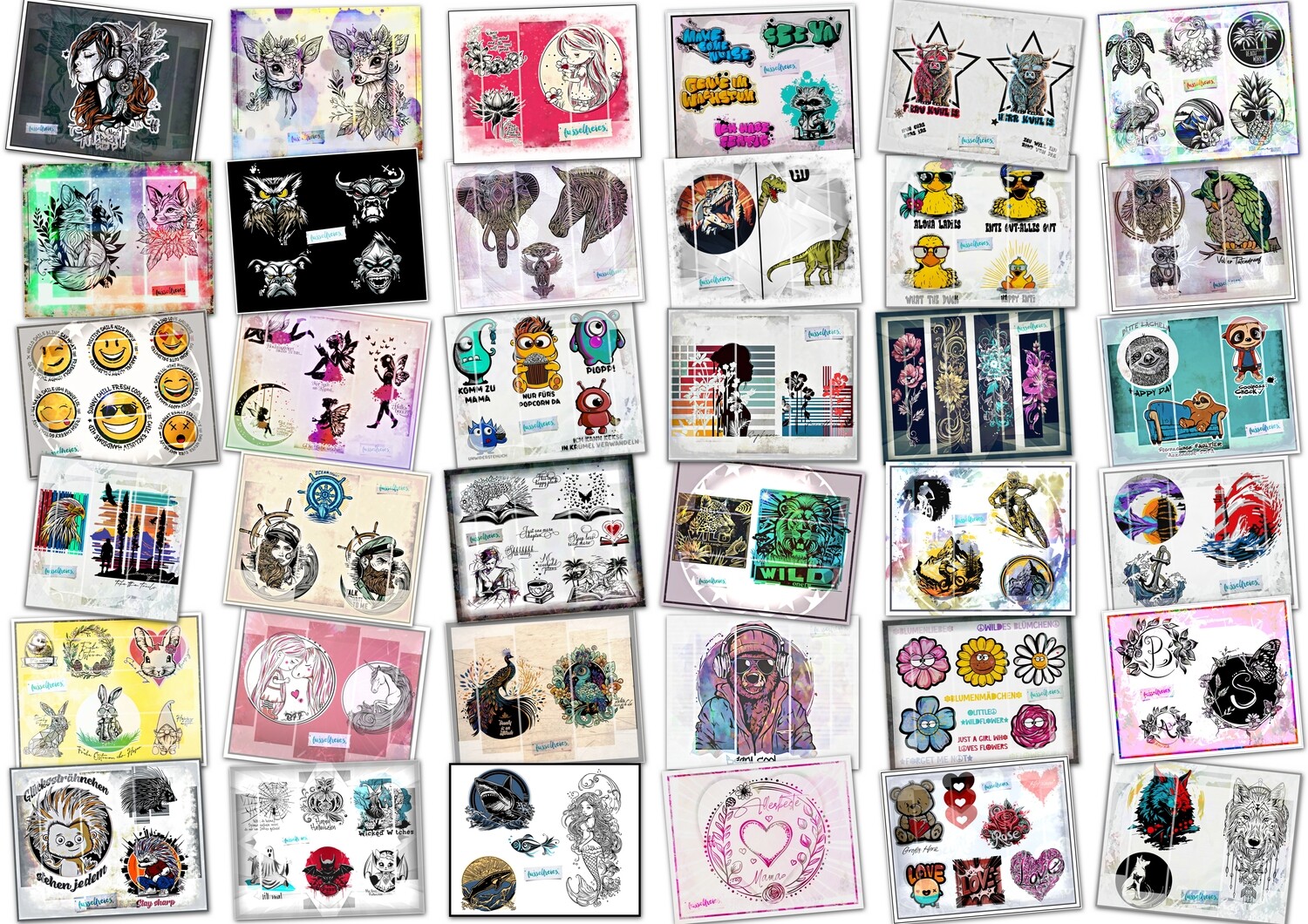 FINALPAKET 9 Jahre Fusselfreies Komplettpaket 2016 - Ende  2024 - 6000+ Designs