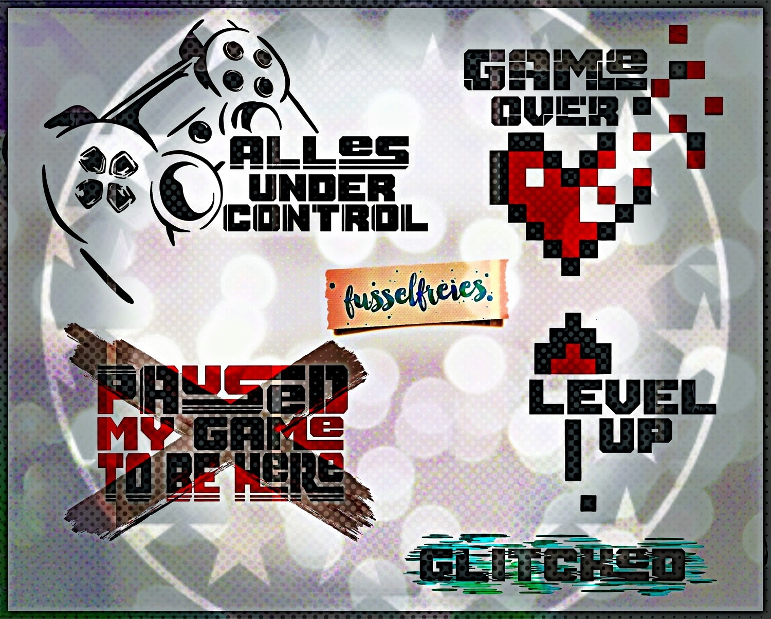 GAMING VOL2 -  Plotterdatei DXF SVG von Fusselfreies (aus Adventskalender 2022)