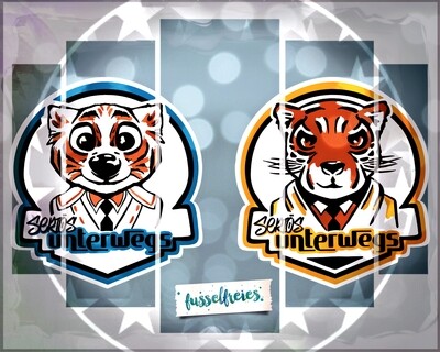 TIGER IM ANZUG - SERIÖS UNTERWEGS - Plotterdatei DXF SVG Fusselfreies Katze Großkatze (aus Adventskalender 2022)