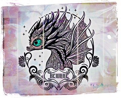 BABY DRAGON / DRACHE - Plotterdatei Plottervorlage DXF SVG von Fusselfreies (aus Adventskalender 2022)