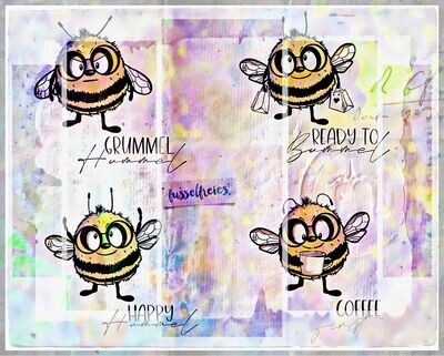 Die Hummeln Plotterdatei DXF SVG Hummel von Fusselfreies