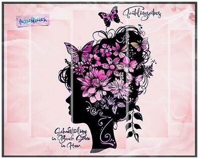 FRÜHLINGSGIRL - Flower Girl Vol4 - Plotterdatei DXF SVG. Frühling, Mädchen, Blumen, Schmetterlinge von Fusselfreies