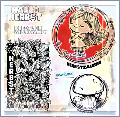 Herbst Zauber 2024 Plotterdatei DXF SVG Blätter, Herbstblätter, Blumen, Mädchen, Steinpilz, Pilz Plottervorlage, Laserdatei von Fusselfreies