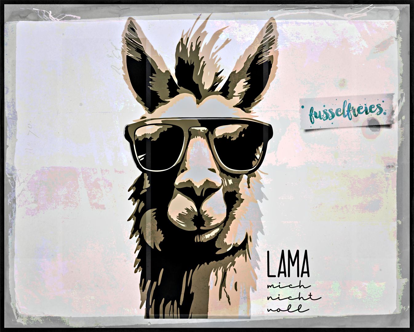 LAMA mich nicht voll - Plotterdatei Plottervorlage Laserdatei DXF SVG von Fusselfreies (aus dem Adventskalender 2023)