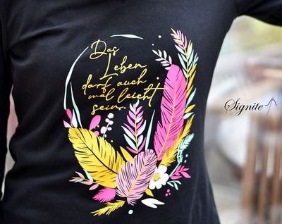 Boho Federn Vol4 mit Blumen - Plotterdatei DXF SVG von Fusselfreies (Adventskalender 2023)