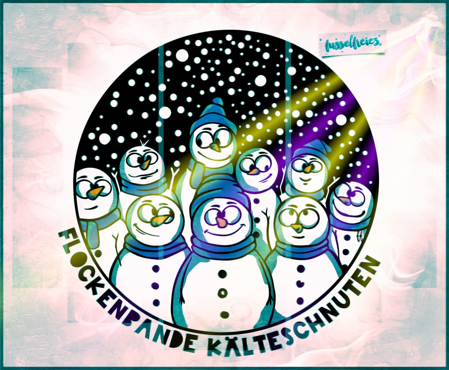 &quot;Die Kälteschnuten&quot; - Schneemann Bande - Schneemänner, Flockenbande Plotterdatei, Laserdatei, DXF SVG  von Fusselfreies