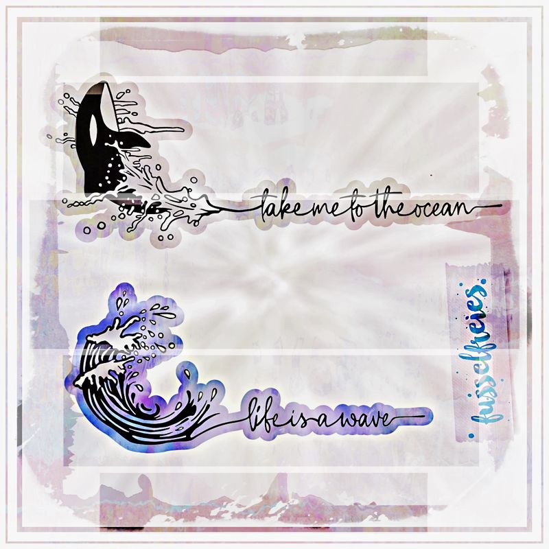 Wellen / Waves - Plotterdatei Laserdatei Orca, Meer, maritim DXF SVG von Fusselfreies (Adventskalender 2023)