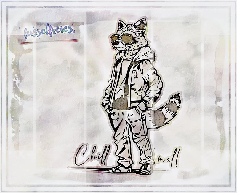 Rocky Raccoon - Waschbär - Plotterdatei Laserdatei DXF SVG von Fusselfreies (Adventskalender 2023)