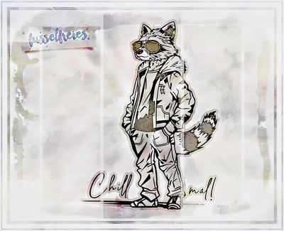 Rocky Raccoon - Waschbär - Plotterdatei Laserdatei DXF SVG von Fusselfreies (Adventskalender 2023)