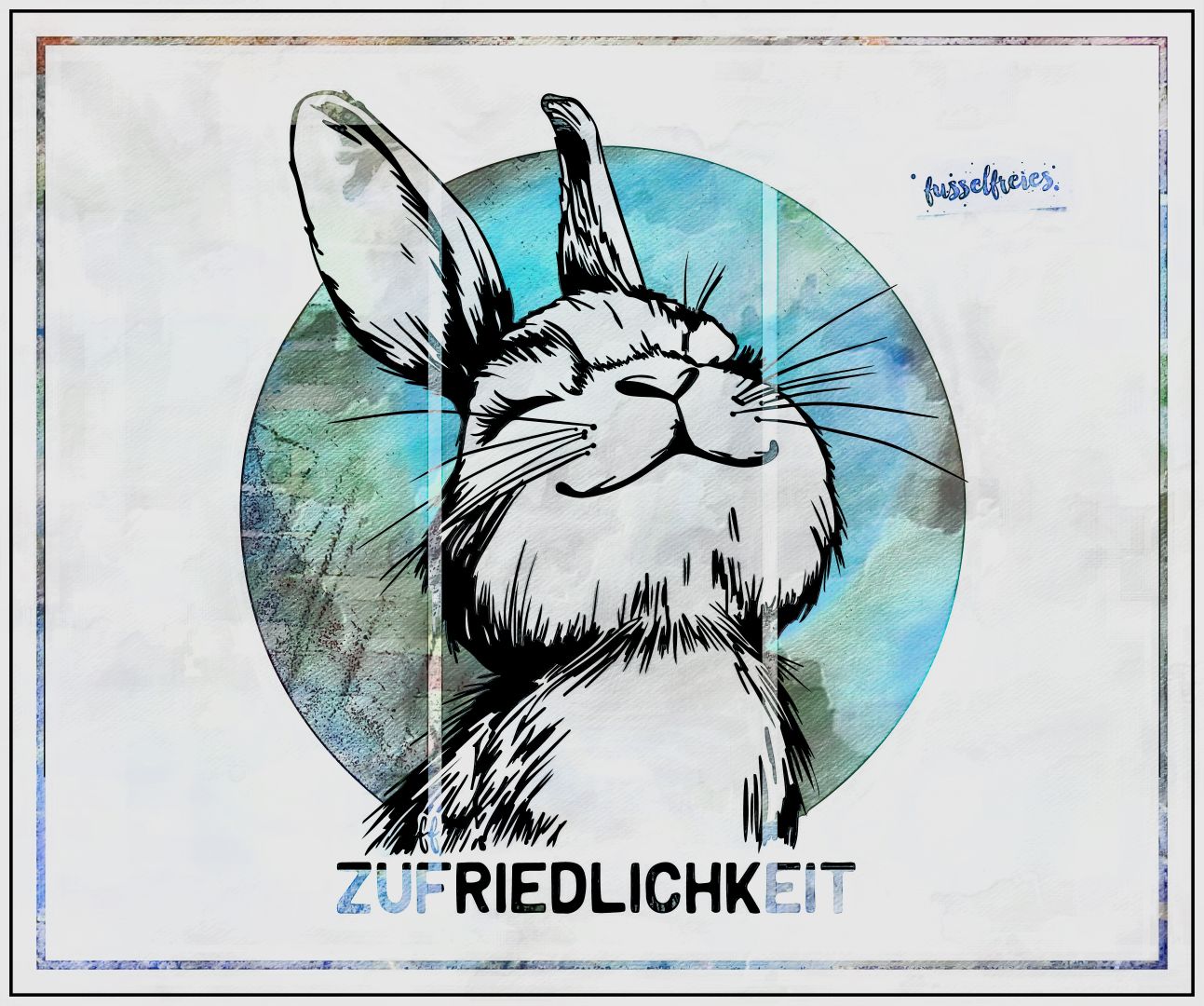 Happymals : Real Vol3 - Glücklicher Hase - Plotterdatei Laserdatei DXF SVG von Fusselfreies