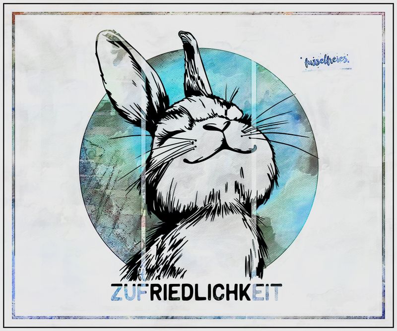 Happymals : Real Vol3 - Glücklicher Hase - Plotterdatei Laserdatei DXF SVG von Fusselfreies