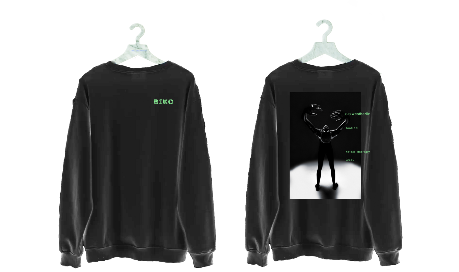 sustainable long sleeve - black / anthrazit