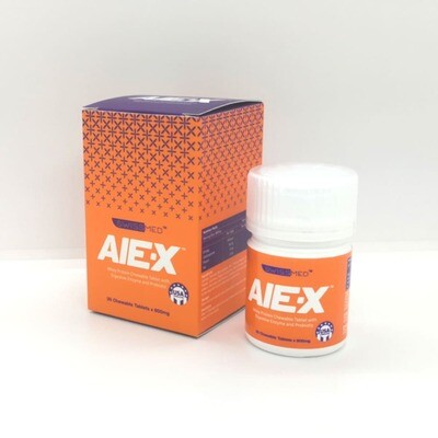 SWISSMED™ AIE-X Whey Protein Chewable Tablet with Digestive Enzyme and Probiotic 30 Capsules x 800mg
(MYR 199.00)