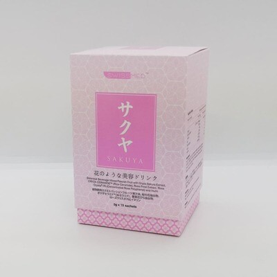 SWISSMED™ Sakuya Natural Whitening Anti Aging Instant Beverage 3g X 15 Sachets (MYR189.00)