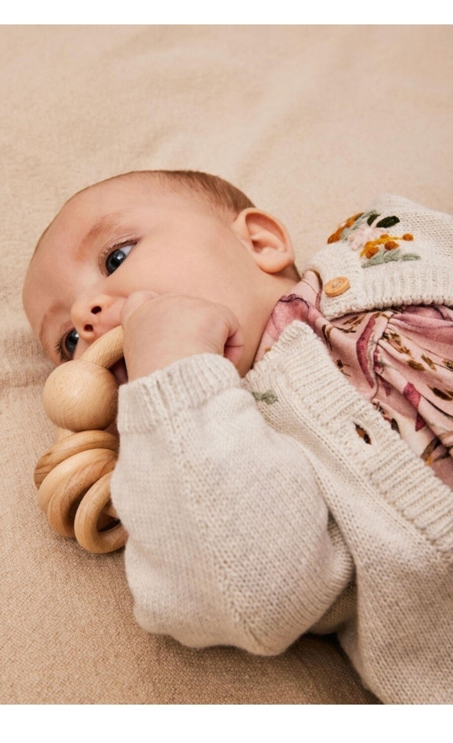 Baby girl cardigan écru