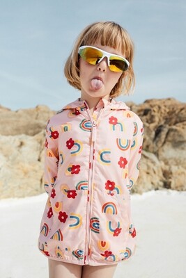 Giacca a vento mini girl arcobaleni