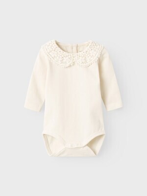 Body  colletto macramè panna