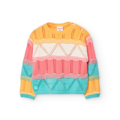 Pull colori pastello manica lunga