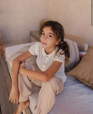 Pantalone di twill mini girl