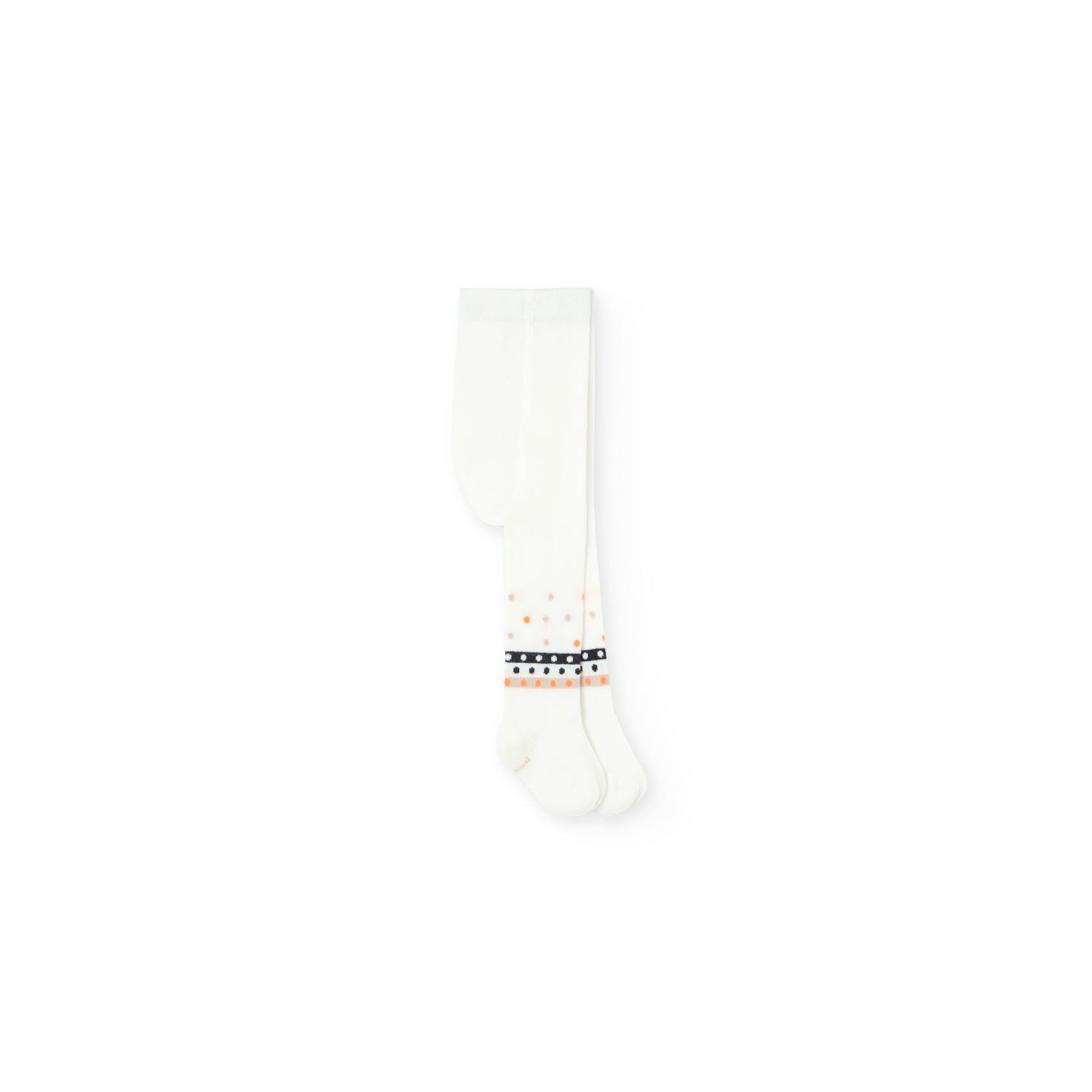 Collant a maglia bianco