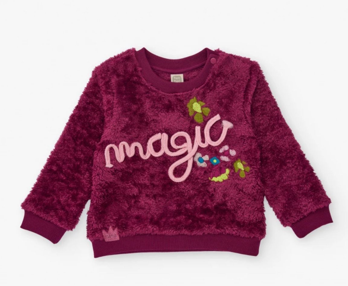 Maglia peluche bambina