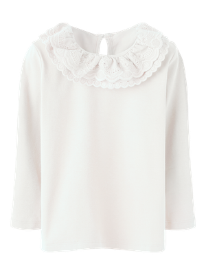 Maglia con colletto mini girl