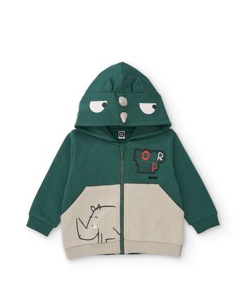 Felpa con zip mini boy