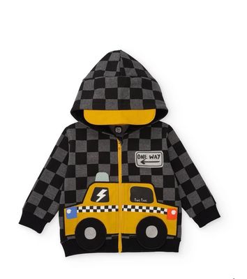 Felpa con zip mini boy