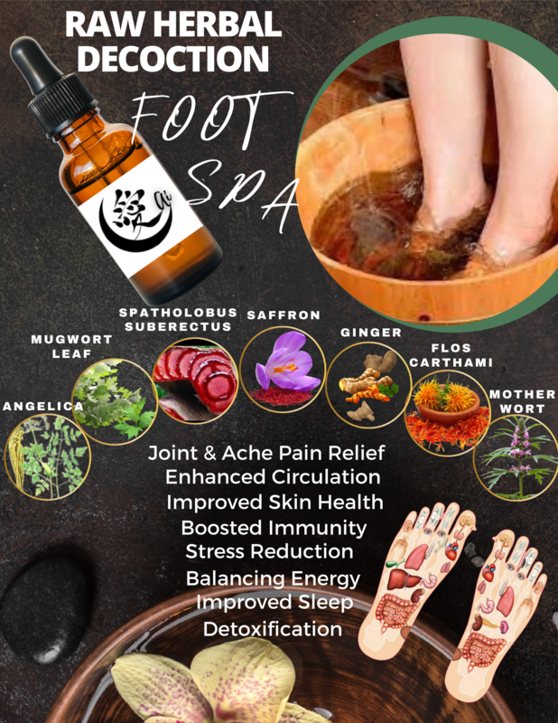 Raw Herbal Decoction - Detox &amp; Pain Relief Foot Soak