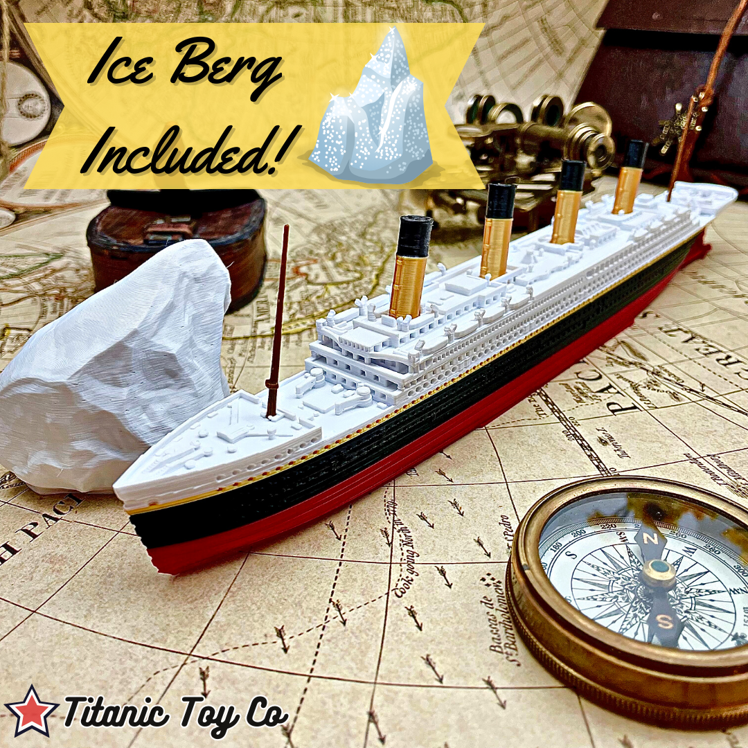 12-inch RMS Titanic model with Ice Berg