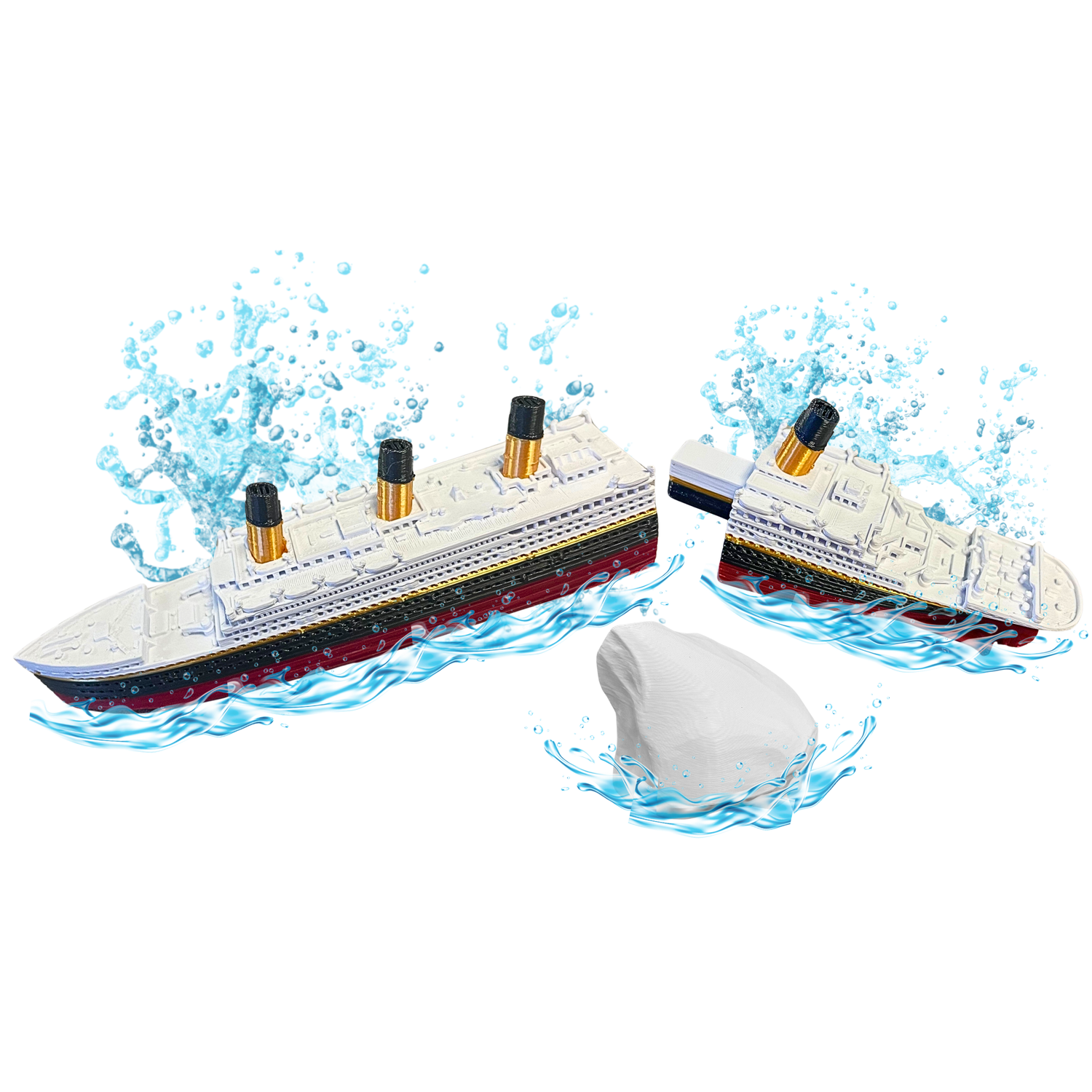 Split In Half Titanic Bath Boat