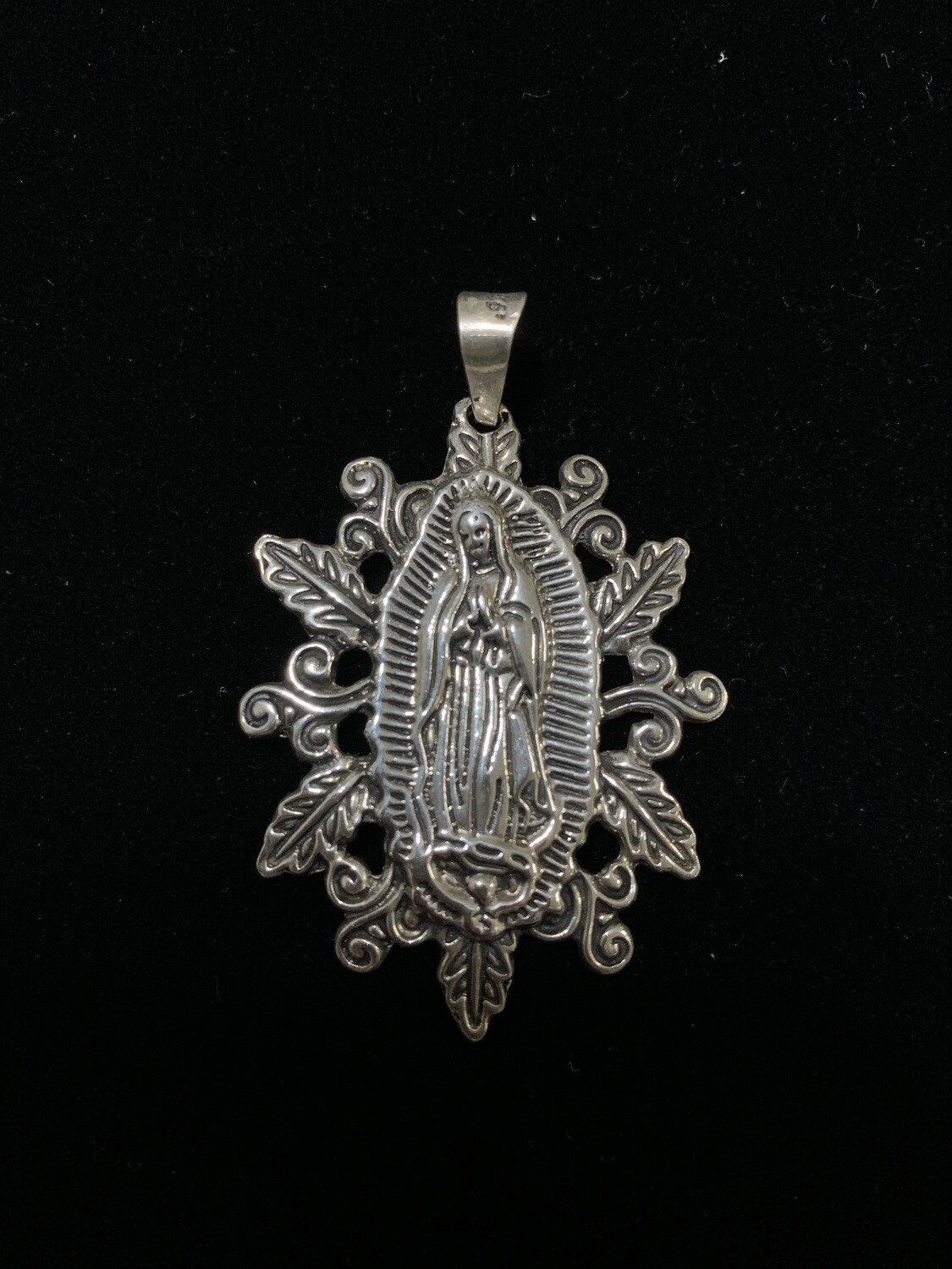 Our Lady of Guadalupe Leaf Variant Pendant