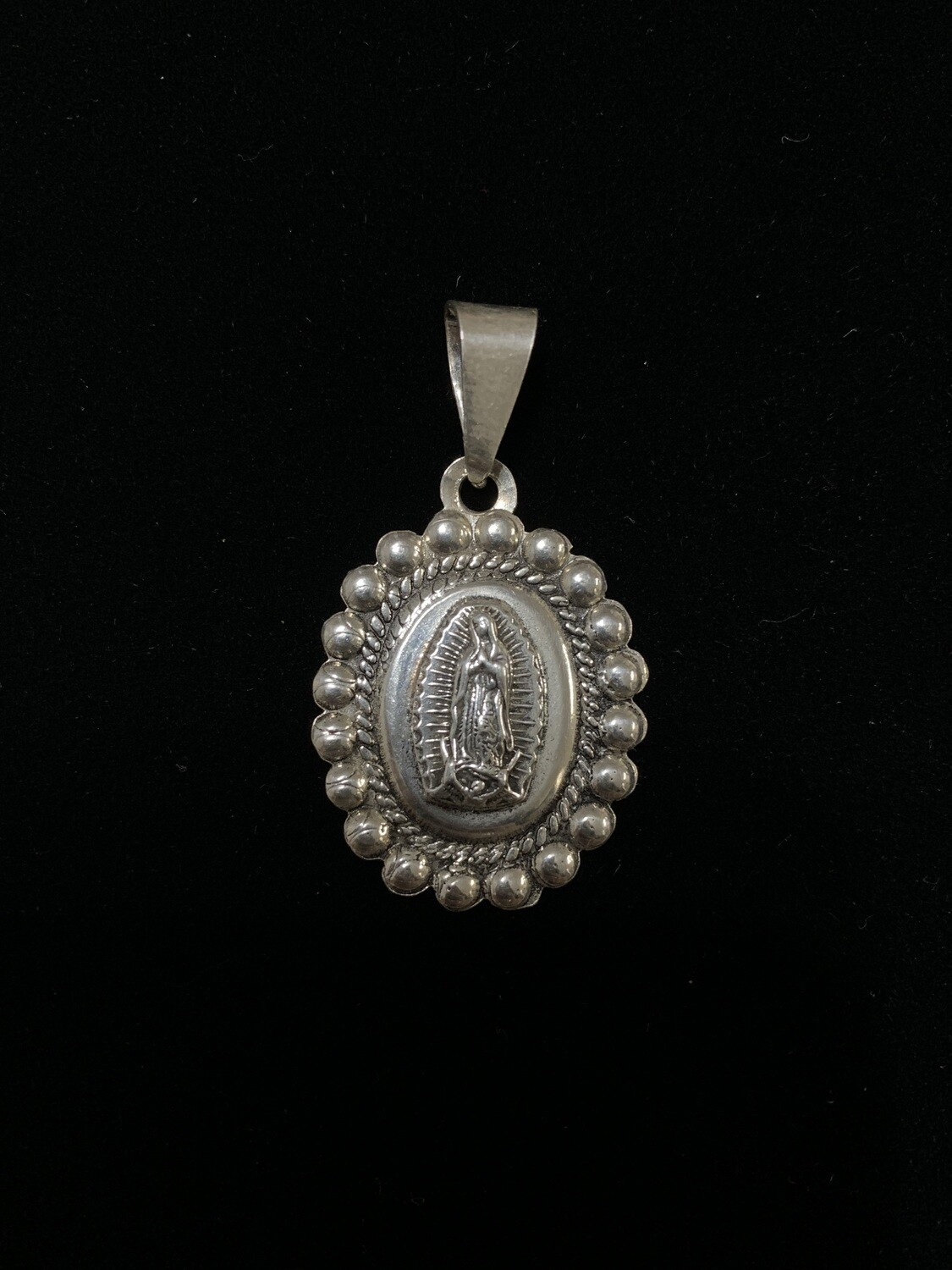 Our Lady of Guadalupe Circle Trim Pendant