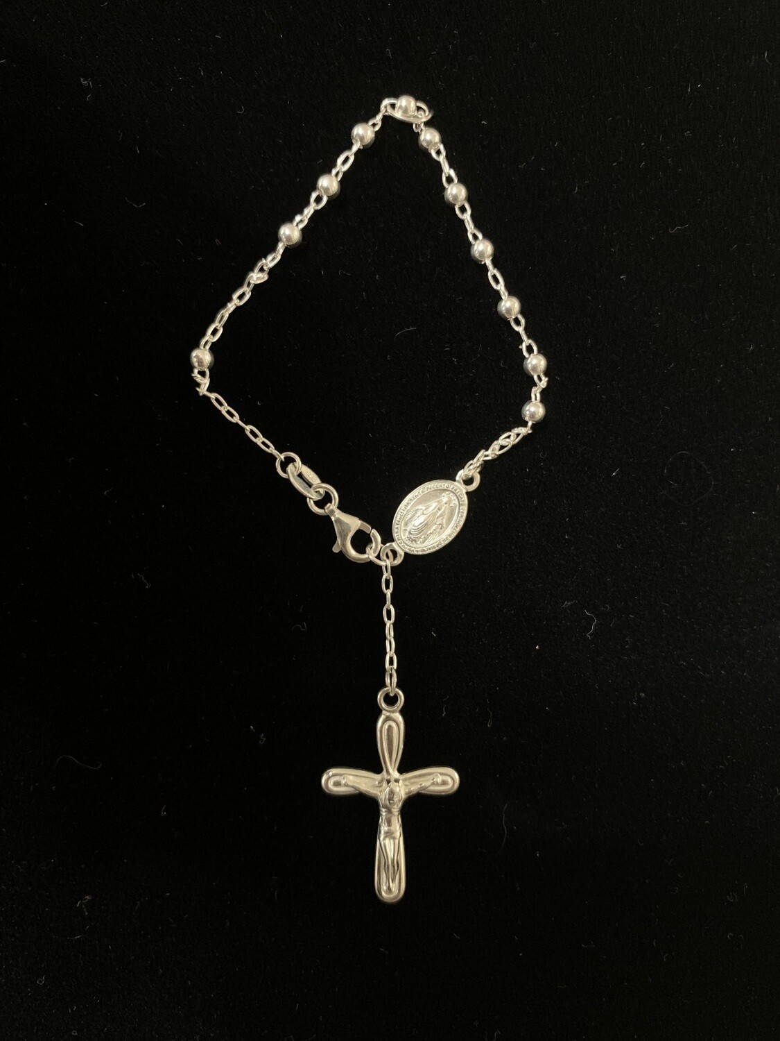 Miraculous Medal Bracelet with Crucifix