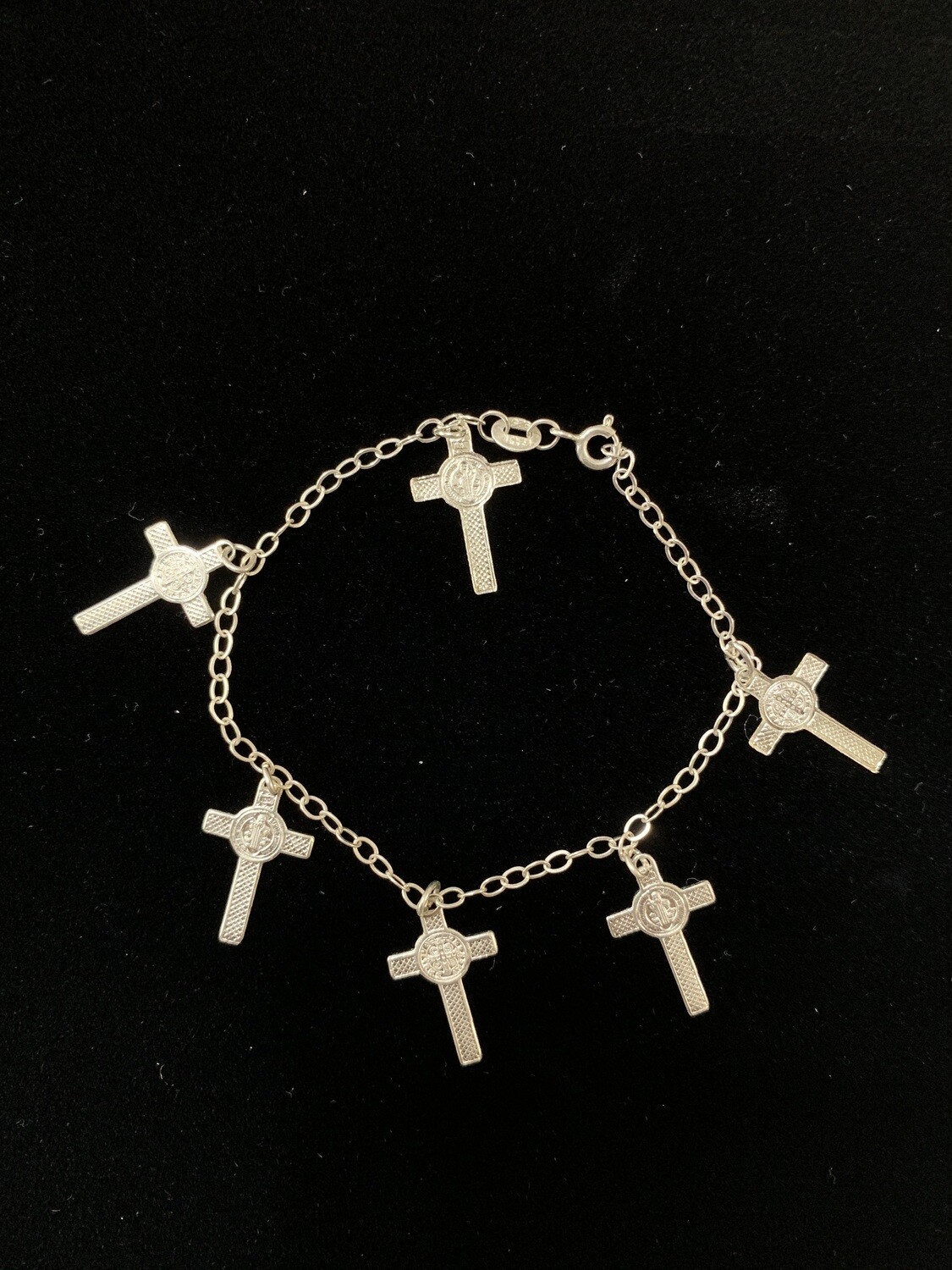 St Benedict Cross Charm Bracelet