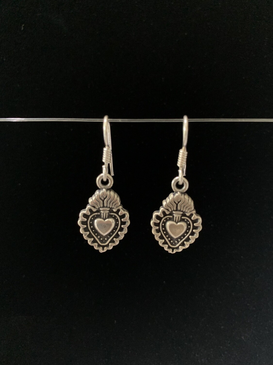 Oval Heart Earrings