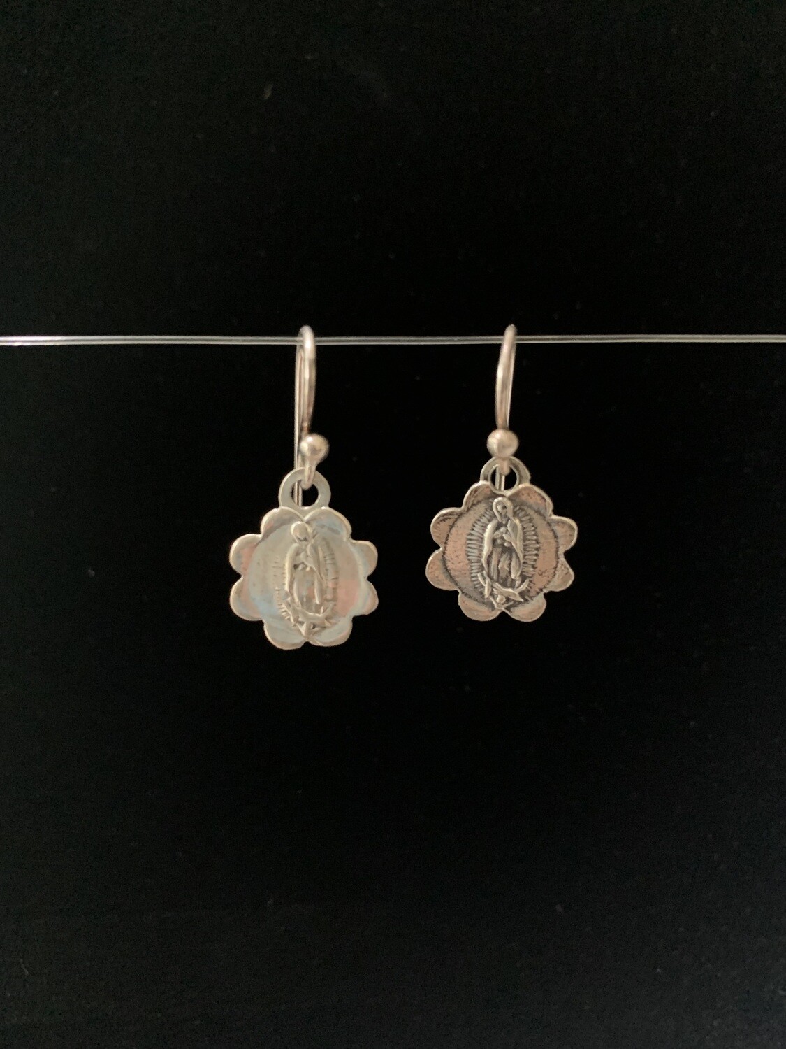 Our Lady Of Guadalupe Earrings Small Round