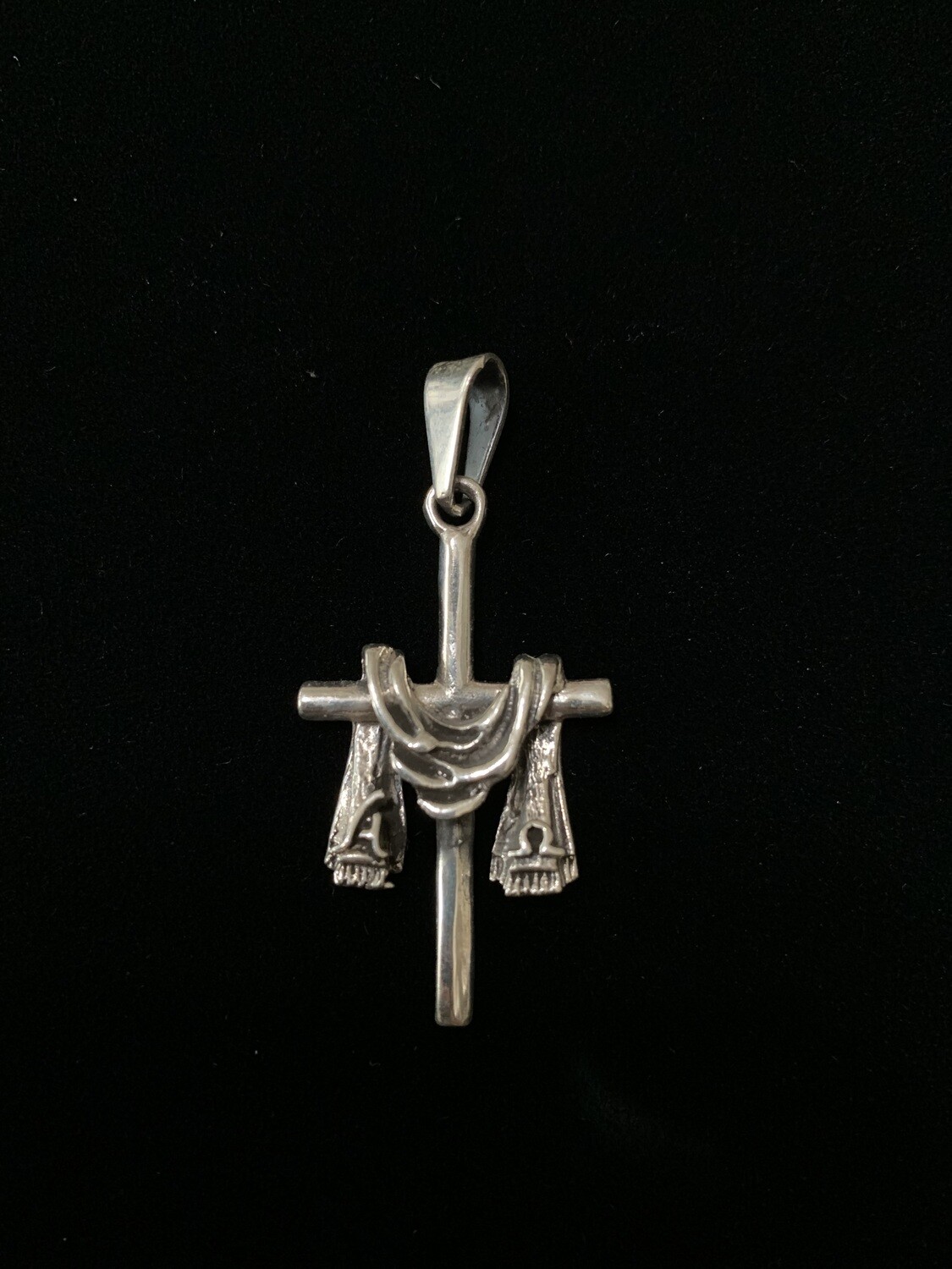 Draped Lent Cross Pendant