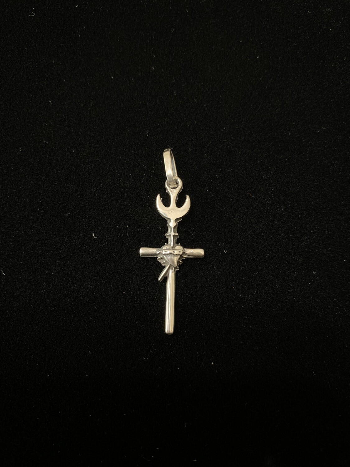 Holy Spirit / Sacred Heart Cross Pendant