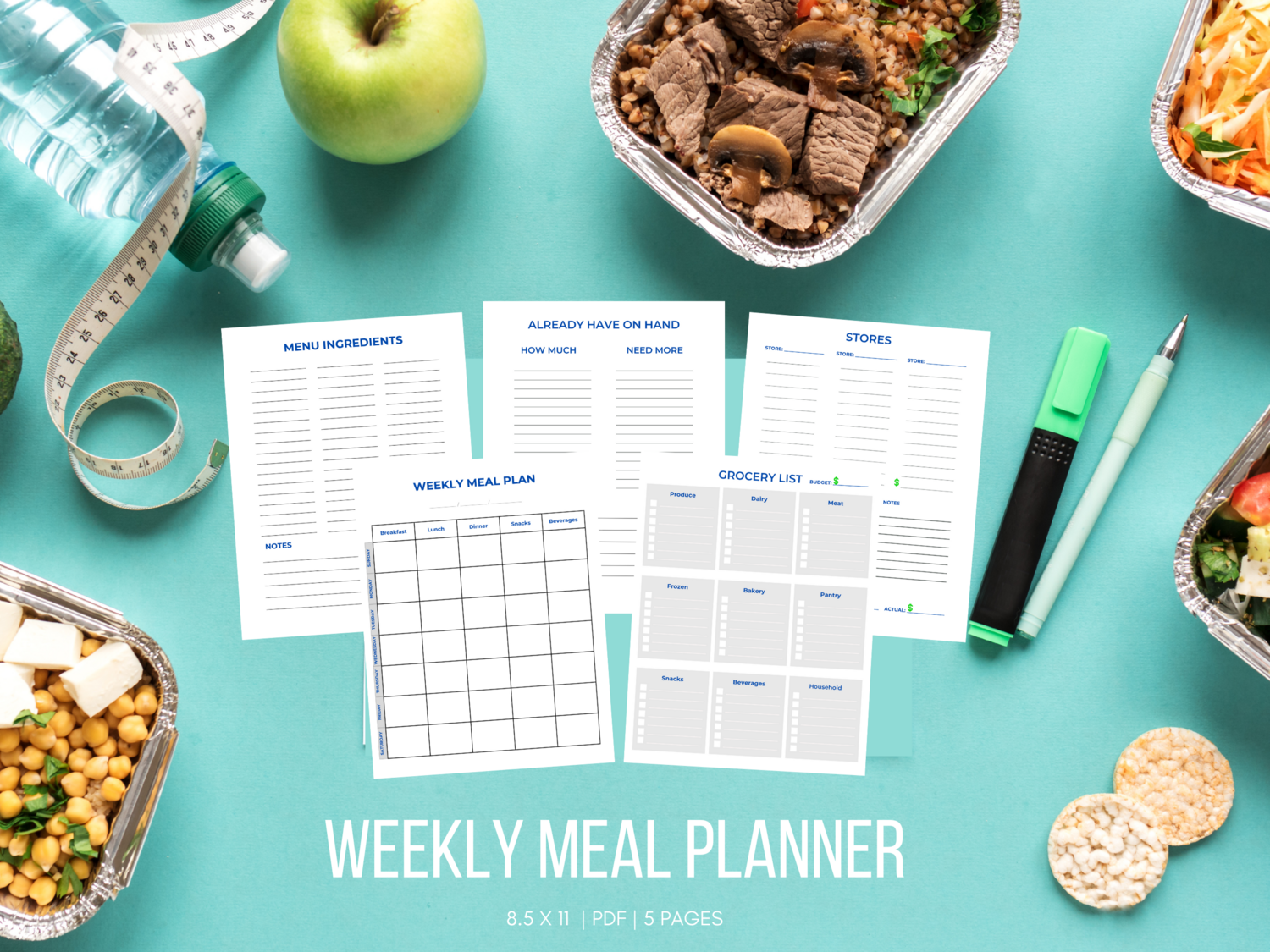 Weekly Meal Planner Printable