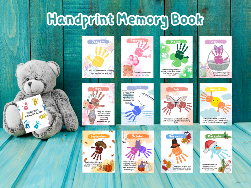 Children's Handprint Memory Book