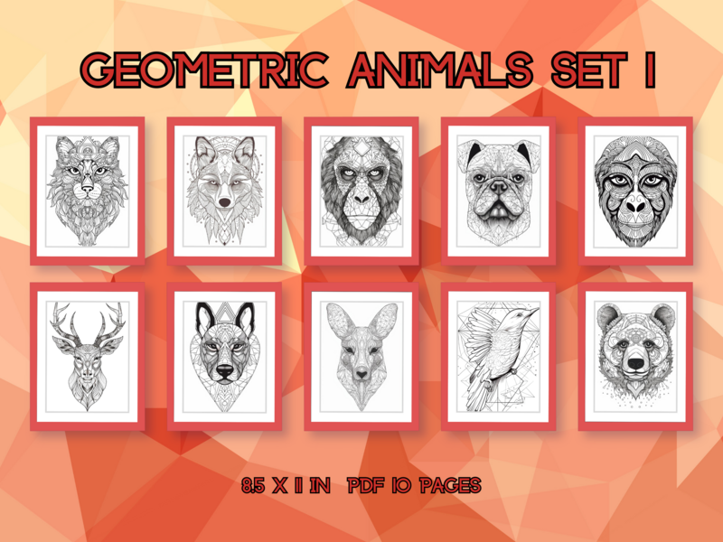 Geometric Animals Set 1